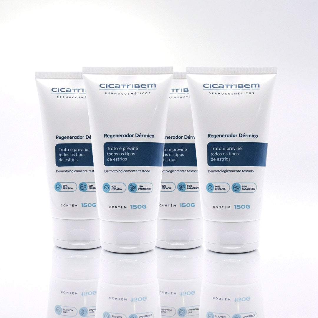 Creme Antiestrias Regenerador Dérmico - Kit 4 Unidades
