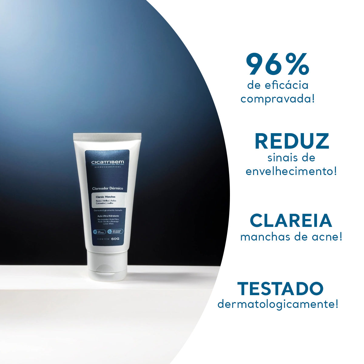 Creme Clareador de Manchas no Rosto e Corpo Clareador Dérmico 60g Oferta Especial