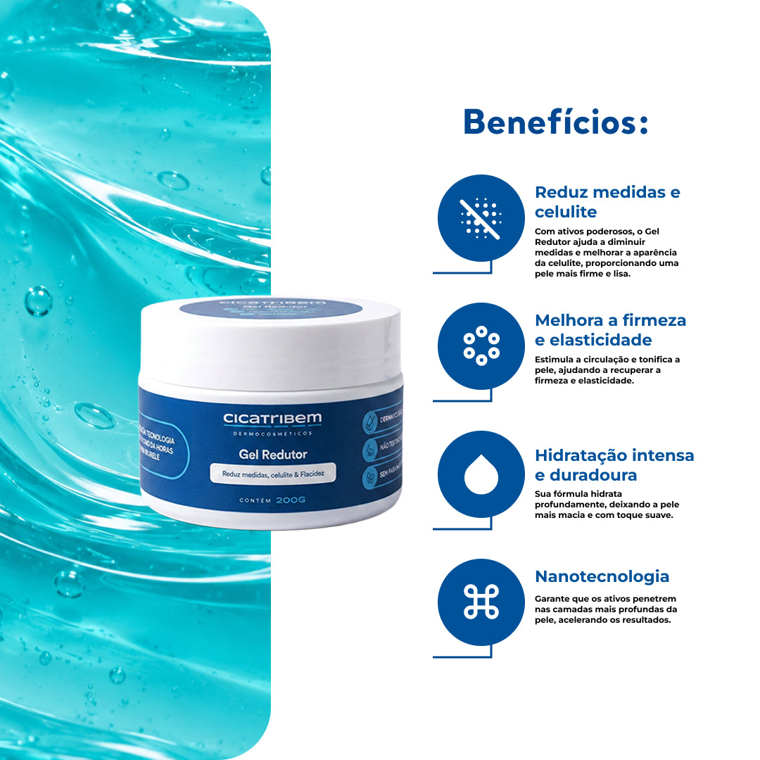 Gel Redutor de Medidas, Celulites e Flacidez