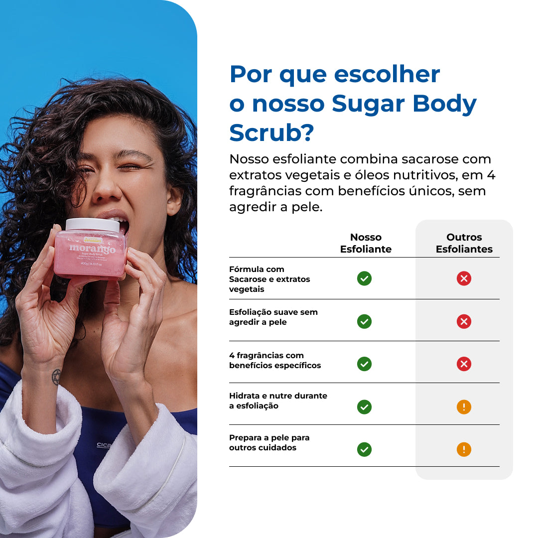 Sugar Body Scrub - Esfoliante Corporal de Morango