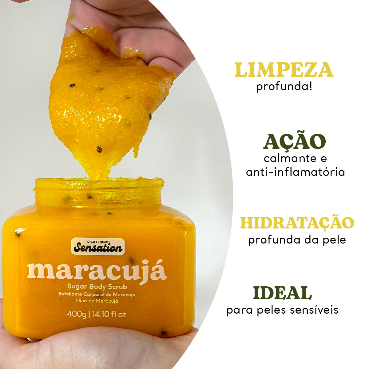 Sugar Body Scrub - Esfoliante Corporal de Maracujá