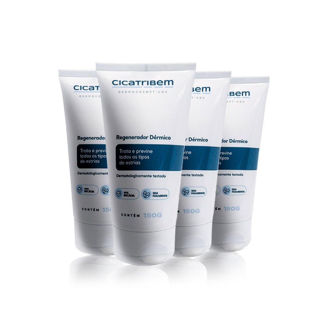 Creme Antiestrias Regenerador Dérmico - Kit 4 Unidades